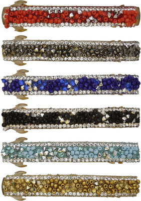 

AccessHer Rhinestone Stones Used Multicolored Hair Barrettes Hair Clip(Multicolor)