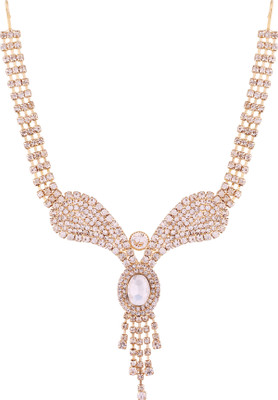 

AccessHer Traditional Designer Wedding Hair Accessories Necklace for Women NSR1117G0033GW Hair Accessory Set(Multicolor)
