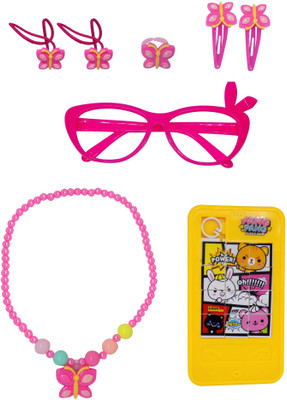 

Confidence Gift For Baby Sister, Girls Accessories Kit For Kids, Girls Accessories Combo Hair Accessory Set(Pink)
