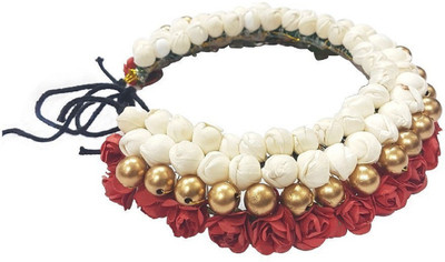 

INAAYA Women's Soft Rose South Indian Flowers Hair Gajra Accessories Hair Accessory Set(Multicolor)