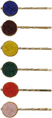 

AccessHer Druzy Stones Used Multicolored Druzy stone Bobby pins Hair Clip(Multicolor)