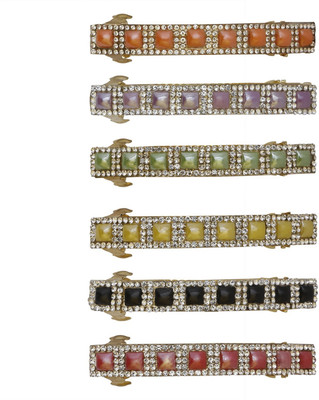 

AccessHer Rhinestone Stones Used Multicolored Hair Barrettes Hair Clip(Multicolor)