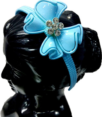 

Proplady Partywear Stylish Rhinestone Stud Bow Hair Band for Girls & Women|Wedding Hair Accessories|Designer Hair Band, Head Band, Hair Accessory Set(Blue)