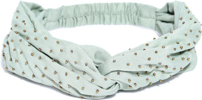 

Tarbiya Kraft Women Embellished Satin Hairband Hair Band(Green)
