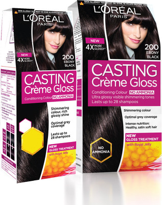 

L'Oreal Paris Casting Creme Gloss Hair Colour Combo Hair Color(200, Ebony Black)