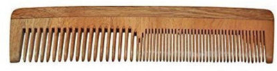 

Bueno Handemade Neem Wood Comb Anti-Dandruff Comb For Men And Women, Made Of Pure Neem Branch, Salon, Parlour And Home Use, Pack Of 1