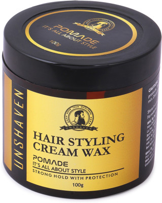 

Unshaven Pomade Hair Styling Cream Wax 100 gm I Strong Hold with Protection Cream(100 g)