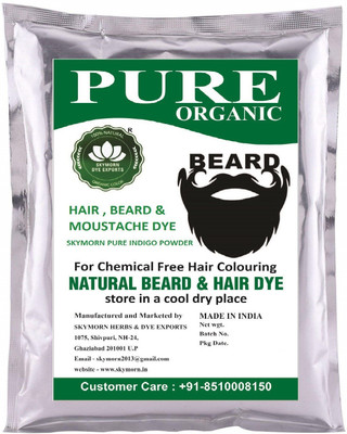 

SkyMorn Pure Organic Indigo powder (Indigofera Tinctoria) Natural and Organic Hair and Beard Dye Hair Color (Black, Brown)(250 g)