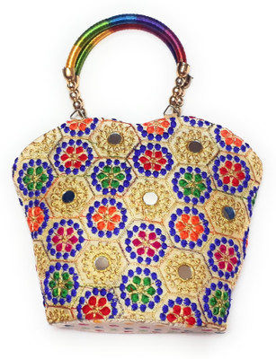

Unique Fashion Hand-held Bag(Beige, Multicolor)