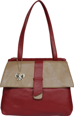 

Butterflies Hand-held Bag(Maroon)