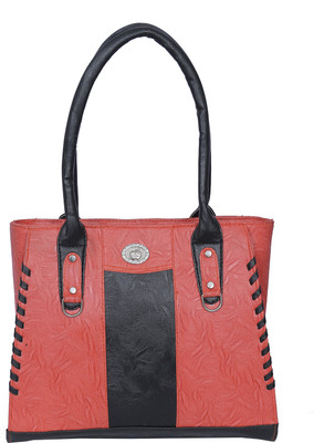 Janta Shoulder Bag(Red, Black), Black;red