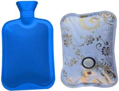 

CRETO Doctor Choice T -009 Combo Pack of Electric Hot water bag and Non Electric Hot Water Bottle 1 L Hot Water Bag(Multicolor)
