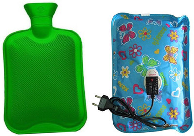 

CRETO Super Comfort Combo Pack of Electric Hot water bag and Non Electric Hot Water Bottle 1 L Hot Water Bag(Multicolor)