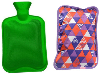 

CRETO Deluxe T -007 Pain Relief Combo Pack of Electric Hot water bag and Non Electric Hot Water Bottle 1 L Hot Water Bag(Multicolor)