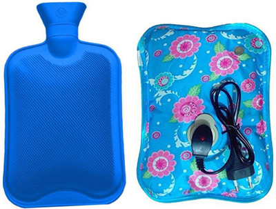 

CRETO K -55 Super Combo Pack of Electric Hot water bag and Non Electric Hot Water Bottle 1 L Hot Water Bag(Multicolor)