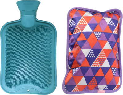 CRETO Premium Warm Gel Bag 2 Pack of Electric Hot water bag and Non Electric Hot Water Bottle 1 L Hot Water Bag(Multicolor)