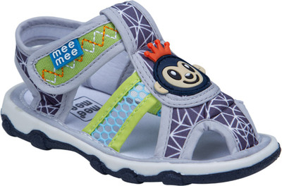 

MeeMee Boys Velcro Flats(Grey