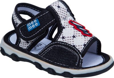 

MeeMee Boys Velcro Flats(Black