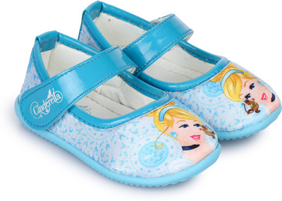 

Disney Princess Girls Velcro Ballerinas(Blue, Sky blue