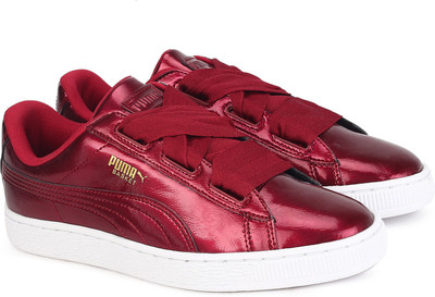 

Puma Girls Lace Sneakers(Maroon, Tibetan red-tibetan red
