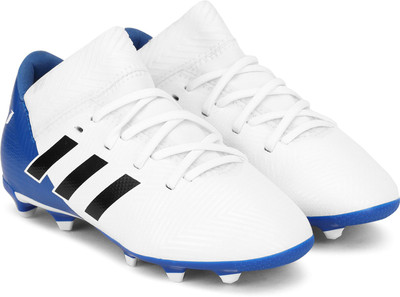 

ADIDAS Boys Lace Football Shoes(White, Ftwwht/cblack/fooblu