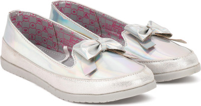 

Barbie Girls Slip on Ballerinas(Silver, Holographic silver