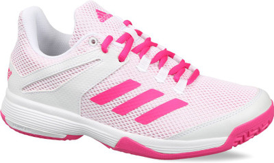 

ADIDAS Boys Lace Tennis Shoes(White, Ftwwht/shopnk/ftwwht