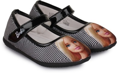 

Barbie Girls Velcro Ballerinas(Black