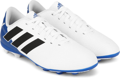 

ADIDAS Boys Lace Football Shoes(White, Ftwwht/cblack/fooblu