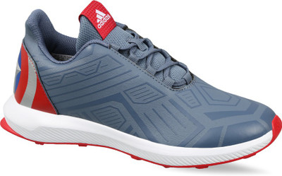 

ADIDAS Boys Lace Running Shoes(Silver, Rawste/tecink/scarle
