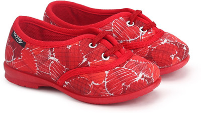 

Footfun Girls Lace Sneakers(Red