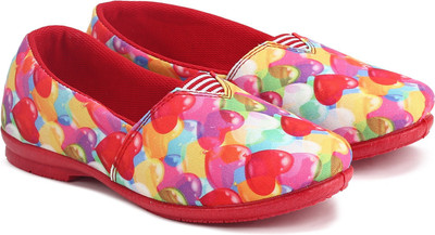 

Footfun Boys Slip on Moccasins(Multicolor, Red
