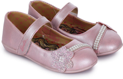 

Barbie Girls Velcro Ballerinas(Pink, Baby pink