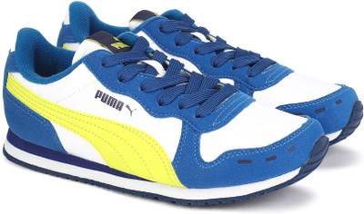 

Puma Boys & Girls Lace Sneakers(White, Puma white-nrgy yellow
