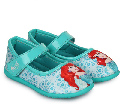 

Disney Princess Girls Velcro Ballerinas(Green, Sea green