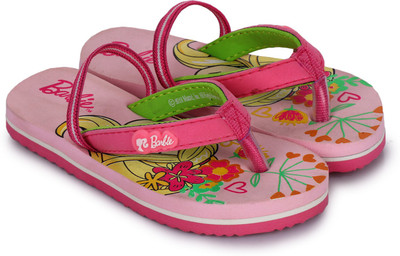 

Barbie Girls Slip On Slipper Flip Flop(Pink, Baby pink