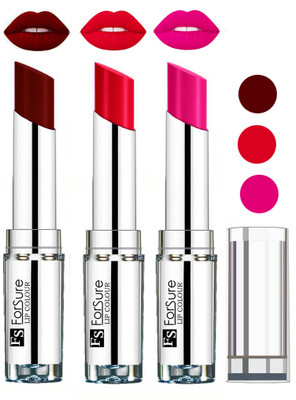 

Forsure Best Collection Velvet Matte Lip Color Combo at Wholesale Rate(Maroon,Ruby Red,Rose Pink, 12 g)