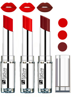 

Forsure Best Collection Velvet Matte Lip Color Combo at Wholesale Rate(Romantic Red,Magenta,Wine, 12 g)