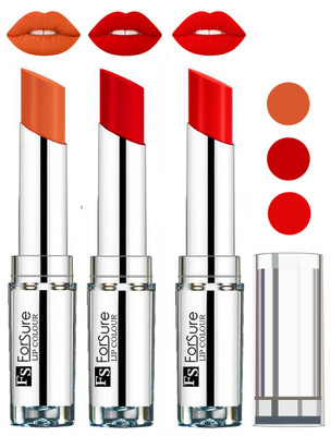 

Forsure Best Collection Velvet Matte Lip(Nude,Romantic Red,Orange, 12 g)