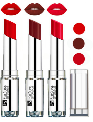

Forsure Best Collection Velvet Matte Lip Color Combo at Wholesale Rate(Romantic Red,Wine,Ruby Red, 12 g)