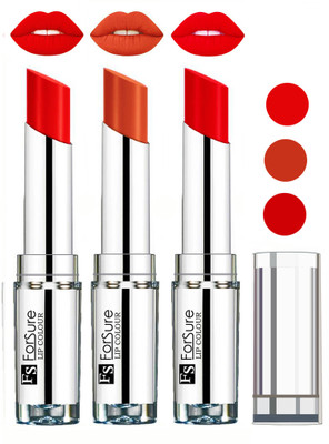 

Forsure Best Collection Velvet Matte Lip Color Combo at Wholesale Rate(Orange,Brick Nude,Hot Red, 12 g)