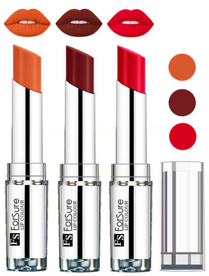 

Forsure Best Collection Velvet Matte Lip Color Combo at Wholesale Rate(Nude,Wine,Ruby Red, 12 g)