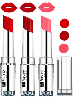 

Forsure Best Collection Velvet Matte Lip Color Combo at Wholesale Rate(Romantic Red,Sweet Red,Peach, 12 g)