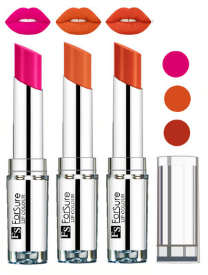 

Forsure Best Collection Velvet Matte Lip Color Combo at Wholesale Rate(Rose Pink,Nude,Brick Nude, 12 g)