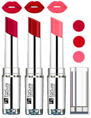 

Forsure Best Collection Velvet Matte Lip Color Combo at Wholesale Rate(Magenta,Sweet Red,Peach, 12 g)