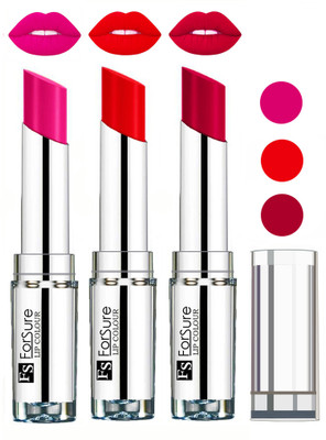 

Forsure Best Collection Velvet Matte Lip Color Combo at Wholesale Rate(Rose Pink,Hot Red,Magenta, 12 g)