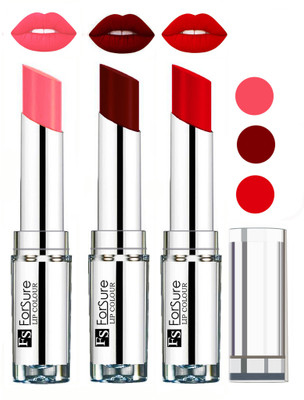 

Forsure Best Collection Velvet Matte Lip Color Combo at Wholesale Rate(Peach,Maroon,Romantic Red, 12 g)