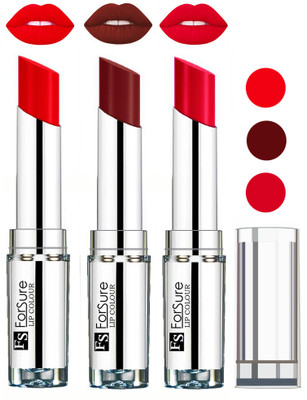 

Forsure Best Collection Velvet Matte Lip Color Combo at Wholesale Rate(Hot Red,Wine,Ruby Red, 12 g)