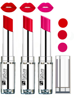 

Forsure Best Collection Velvet Matte Lip Color Combo at Wholesale Rate(Romantic Red,Ruby Red,Rose Pink, 12 g)