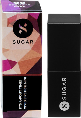 

Sugar It's A Pout Time Vivid Mini Lipstick 02 Breaking Bare((Mauve Pink))